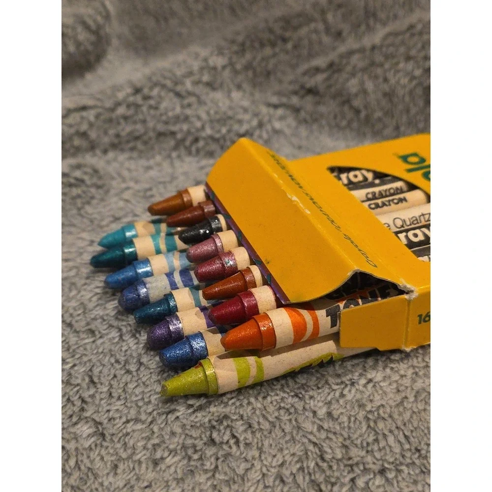 Vintage 1993 Crayola Gem‎ Tones 16 Crayons Complete In Box